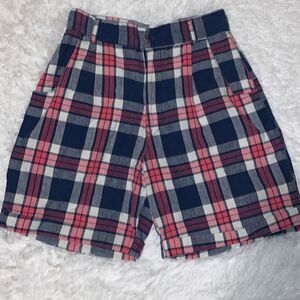 Vintage 80’s Plaid High Waist Shorts 11/12